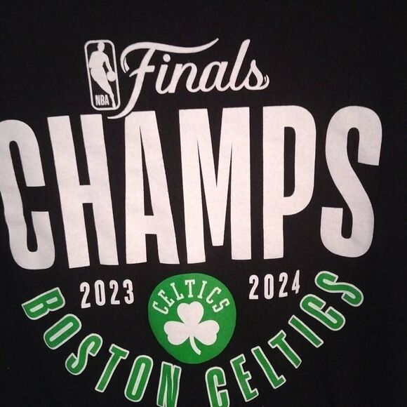 NBA Boston Celtics Champs T-shirt XXL Black NWOT - Picture 1 of 8